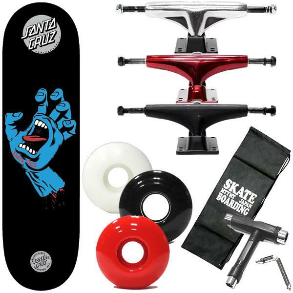 サンタクルーズ スケボー コンプリート スクリーミングハンド ホワイト  