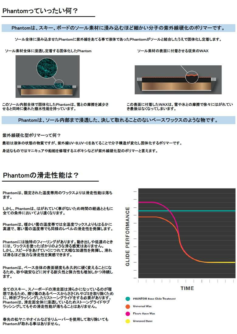 スキー購入同時PHANTOM 加工（ファントム加工）