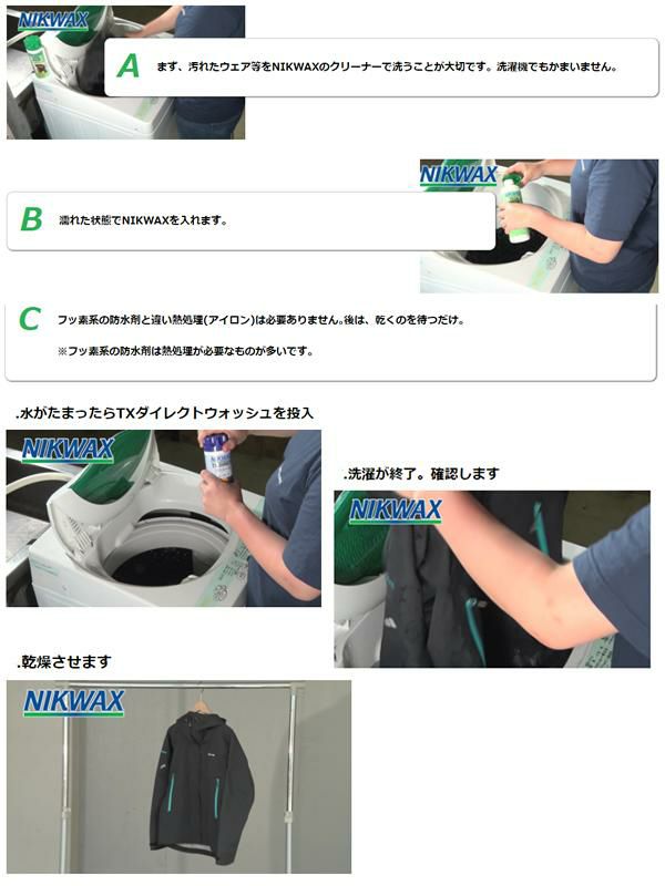 NIKWAX【ニクワックス】お試しセット テックウォッシュ【透湿防水