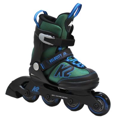 [正規品 無料ラッピング可]インラインスケート ジュニア K2 ケーツー 男の子向けカラー VELOCITY JR  BOY 限定カラー グリーン×ブルー I220203901  日本正規品 保証書あり 子供用 ベロシティージュニア