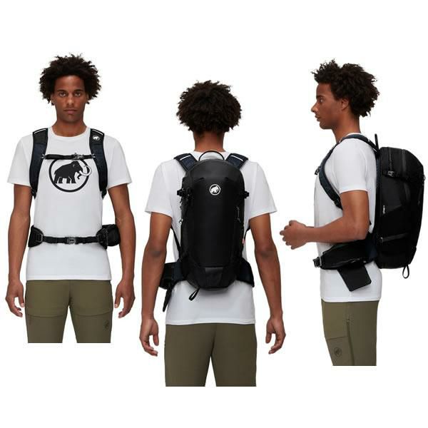NM0301★MAMMUT マムート　ブラック スリムバックパック 15L マムート リュック Lithium 15L ブラック 2530-00301 0001