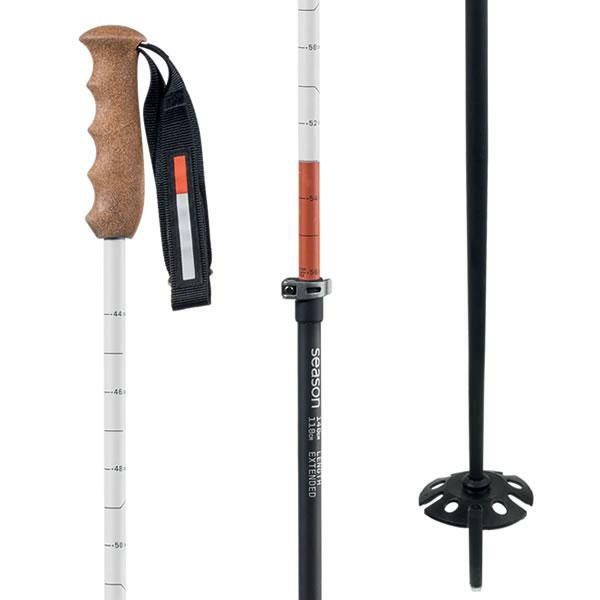 season eqpt. シーズン スキーポール 2025 Adjustable Ski Poles 110-140cm バックカントリー  スキーストック 24-25 season eqpt シーズン エクイップメント