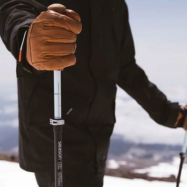 season eqpt. シーズン スキーポール 2025 Adjustable Ski Poles 110-140cm バックカントリー  スキーストック 24-25 season eqpt シーズン エクイップメント