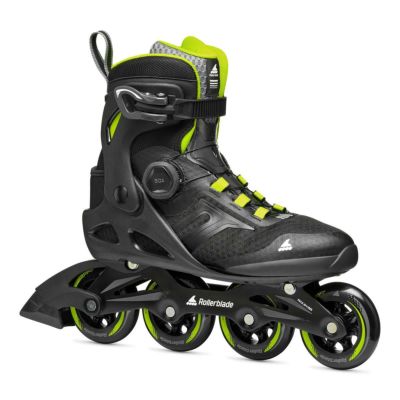 ローラーブレード インラインスケート 大人 2023 MACROBLADE 84 BOA Men 男性用 Black-Lime 073706001A1 マクロブレード 84 ボア メンズ ROLLERBLADE