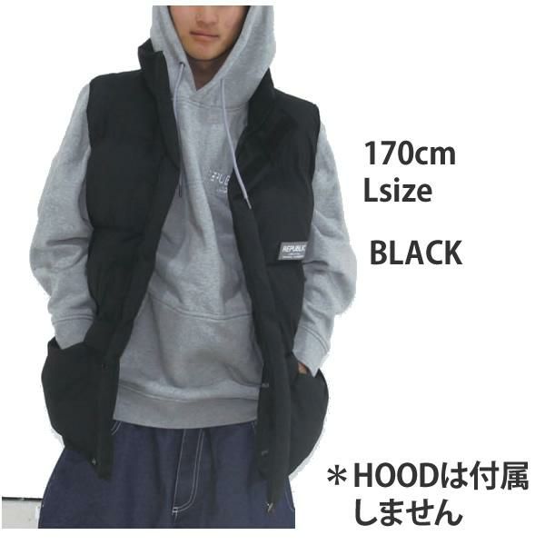 REPUBLIC リパブリック スノーボード ウェア DWYCK VEST ベスト/ BLACK