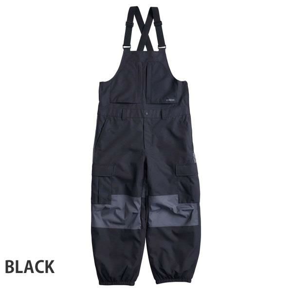 ROME ローム ウェア 23-24 BAGGY CARGO BIB -pant ビブパンツ / BLACK