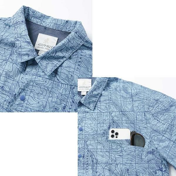 グラミチ 涼しい ボタンシャツ CAMP SHIRT キャンプシャツ メンズ