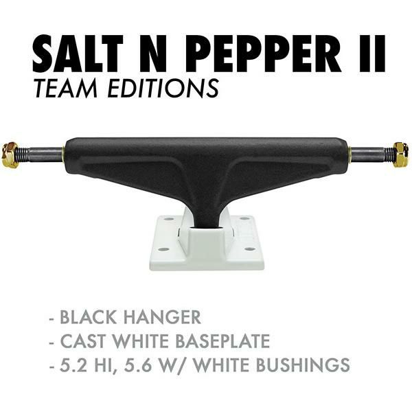 スケートボード トラック 2個セット　 ベンチャー VENTURE TEAM EDITIONS 　SALT N PEPPER2 5.2 HI  スケボートラック【C1】