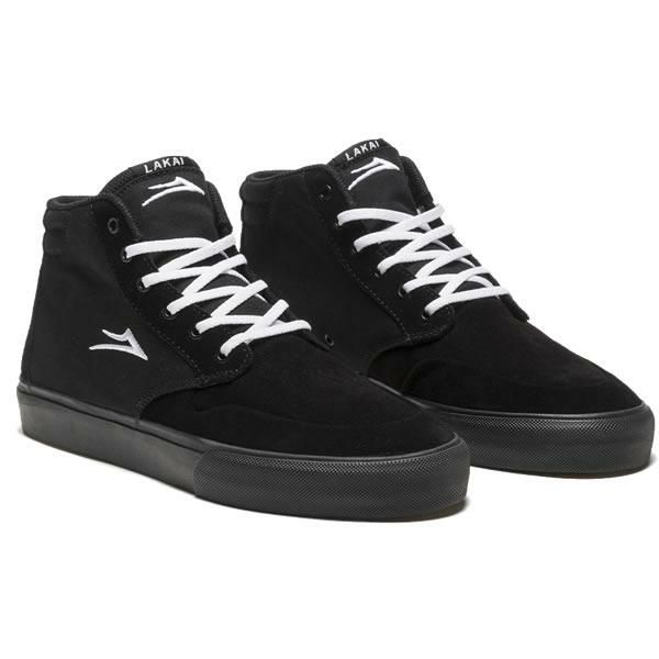 ラカイ スニーカー ハイカット LAKAI RILEY 3 HIGH BLACK/BLACK