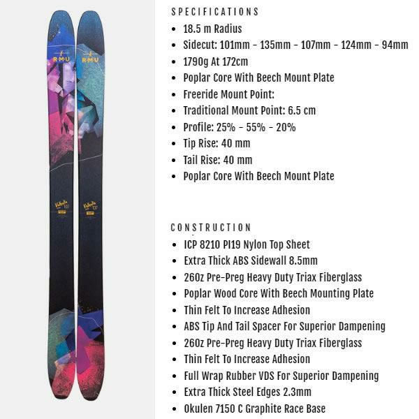 RMU SKI 2024 VALHALLA 107 -WOOD- スキー板 単品 (板のみ) 23 RMU SKI 2024 VALHALLA 107 -WOOD- スキー板 単品 (板のみ) 23