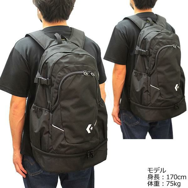 正規品 無料ラッピング可] CONVERSE コンバース C1802010 Dパック LL 約40L ブラック (1900) 通学＆部活用 A3サイズ対応  ショルダーバッグ 【C1】 | スキー通販WEBSPORTSスキー板・ブーツ・ウェアを正規モデルを最速でお届け！