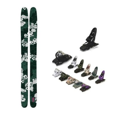 WAPAN スキー I (イ) KARAKUSA カラクサ (23-24 2024) + 24 マーカー SQUIRE 11 GW + 120mm ブレーキ ワパン スキー 【L2】【代引不可】