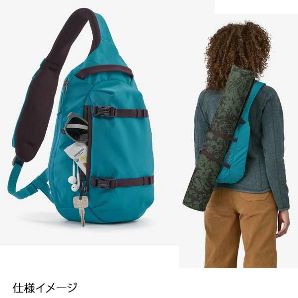 パタゴニア ショルダーバッグ アトム スリング 8L BLACK (48262)(BLK)PATAGONIA Atom Sling Bag 8L【C1】  | スキー通販WEBSPORTSスキー板・ブーツ・ウェアを正規モデルを最速でお届け！