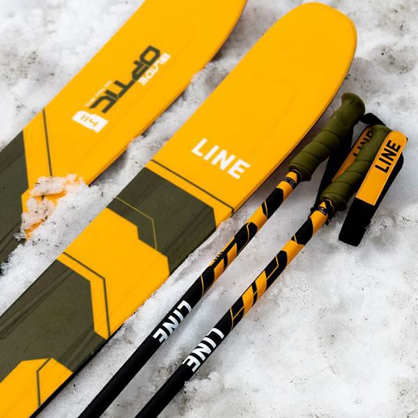 ライン スキーポール 2024 GRIP STICK Black-Orange A2302003014 グリップスティック LINE Skis  スキーストック (23-24 2024) 日本正規品 | スキー通販WEBSPORTSスキー板・ブーツ・ウェアを正規モデルを最速でお届け！