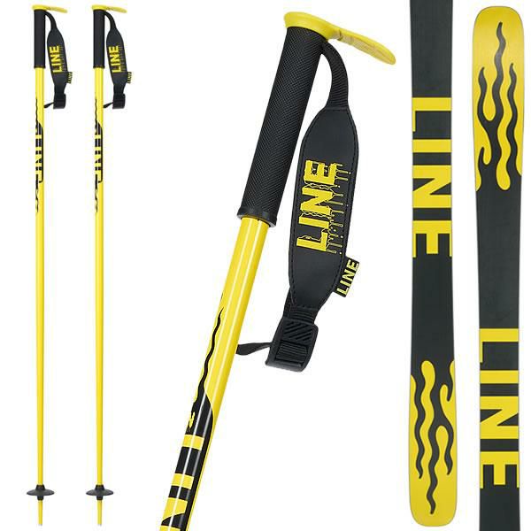 ライン スキーポール 2024 PIN Black-Yellow A2302005013 ピン LINE 