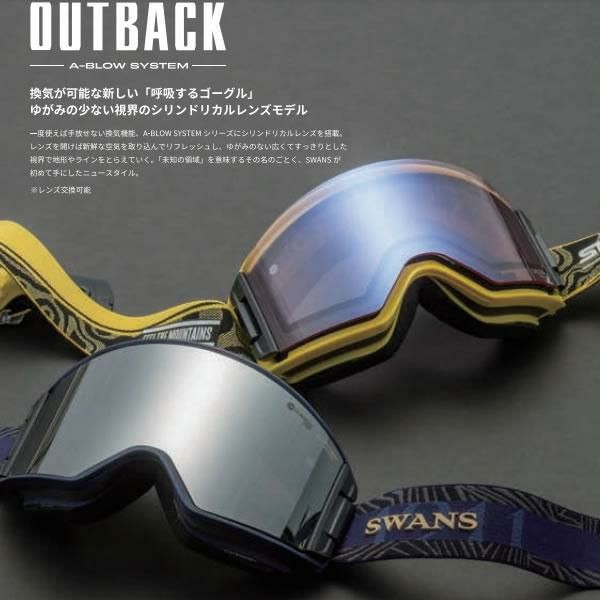 スワンズ スキーゴーグル 調光レンズ OUTBACK OB-MDH-CU-LP ANTBK アンスラサイトブラック アウトバック (23-24  2024) SWANS ゴーグル