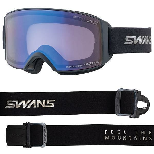 直販正規SWANS RACAN-MDH-UL SMBK スワンズ　ラカン　ゴーグル スキー・スノーボードアクセサリー