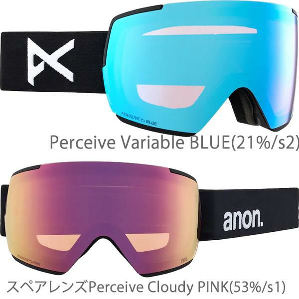 アノン ゴーグル ローブリッジフィット ANON M5 BLACK BLUE+ ボーナス