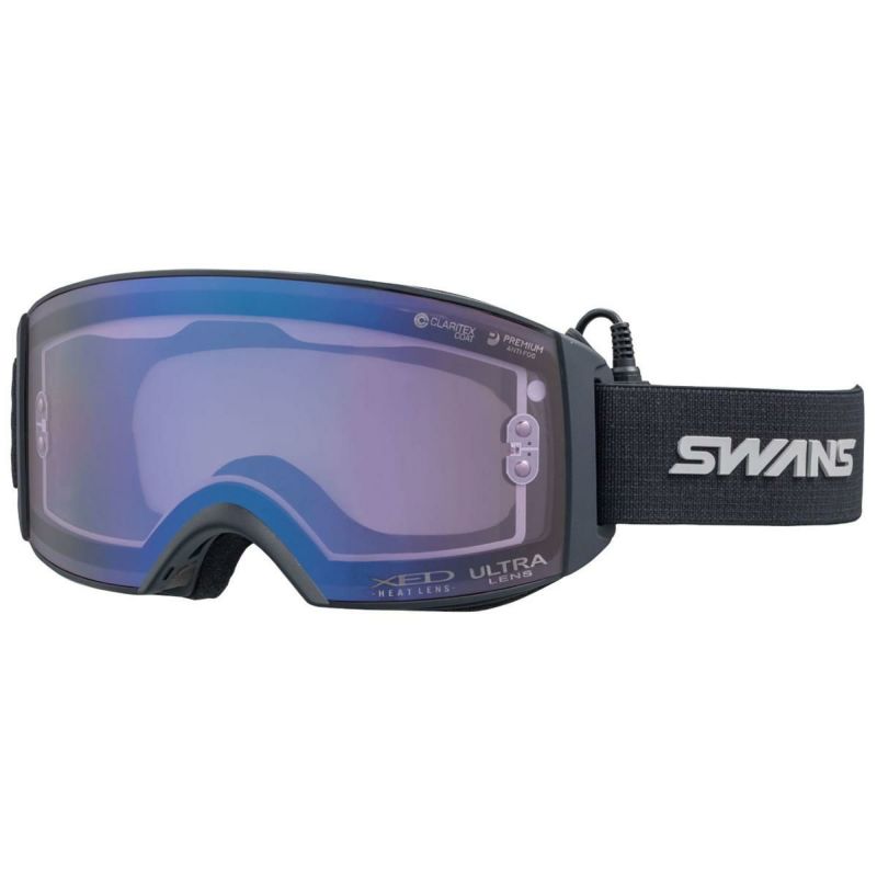 スワンズ スキーゴーグル 面発熱レンズ HEATレンズシステム RACAN-XED CABK カーボンブラック ラカン (23-24 2024)  SWANS ゴーグル