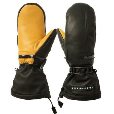 スノーボード グローブ ミトン アシュラム グローブ LUMBER black / sagale　装着したまま手が出せる　(23-24 2024)ashram グローブ【C1】