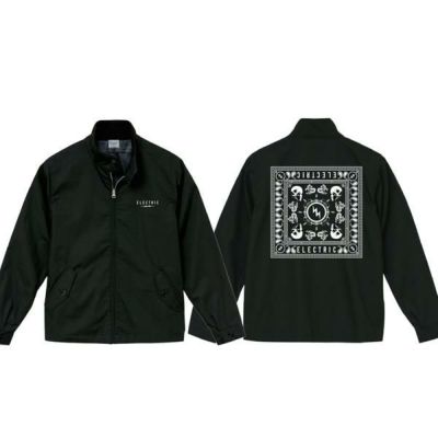 処分価格！！撥水 防風加工 ELECTRIC BANDANA SWING TOP / BLACK エレクトリック スノーボード　はっ水 綿混 フルジップ ジャケット アパレル 