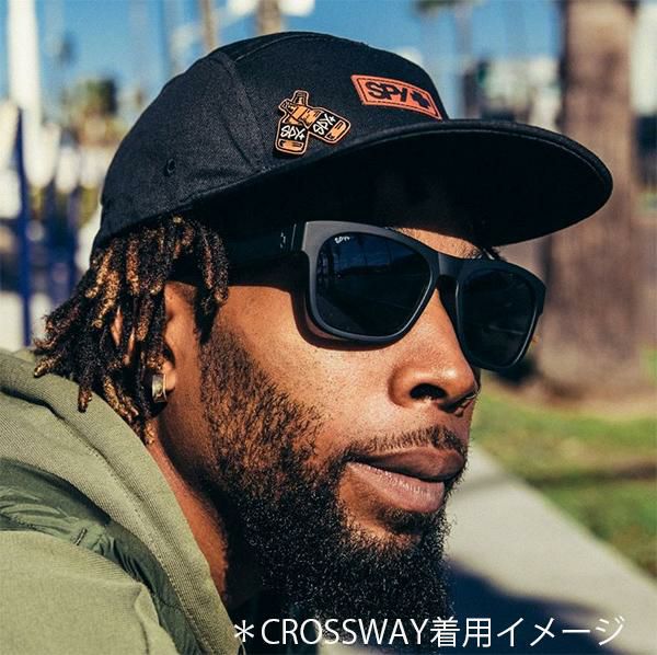 スパイ 偏光サングラス クロスウェイ SPY CROSSWAY Matte Black/Grey