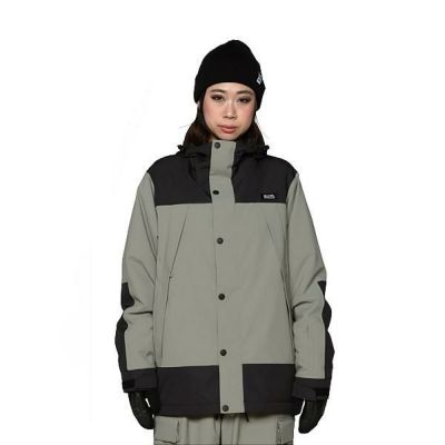 SCAPE エスケープ スノーボードウェア 24-25 UTOPIA -jacket ジャケット/ LIGHT KHAKI BLACK  (2024-2025) ウエア スノーボード ウェア メンズ・レディース【C1】 | スキー通販WEBSPORTSスキー板・ブーツ・ウェア を正規モデルを最速でお届け！