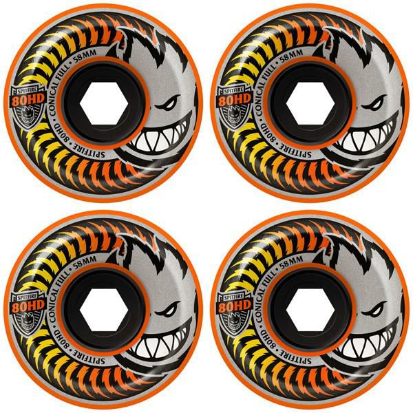 スケボー ソフトウィール SPITFIRE 80HD FADE ORANGE CONICAL