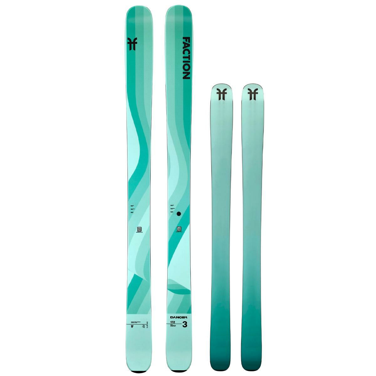 FACTION SKI 2025 DANCER 3 -Turquoise- ダンサー3 スキー板 単品 (板 