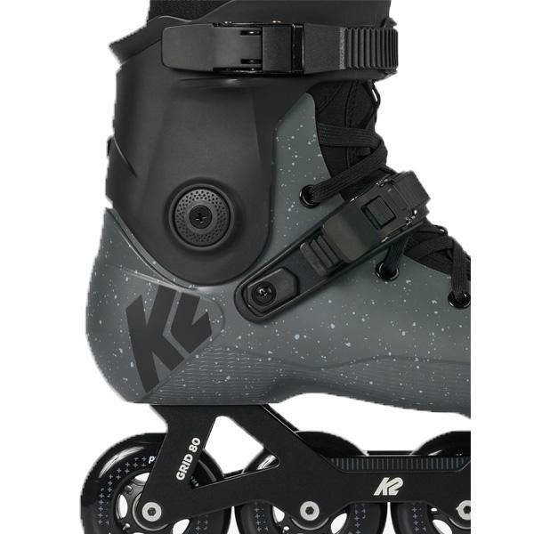 K2 インラインスケート 大人 GRID 80 Midnight-Grey ハードシェル
