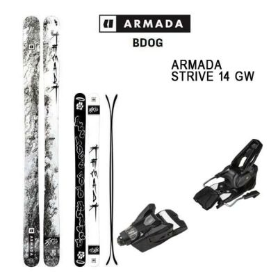 アルマダ スキー板 ビードッグ ARMADA BDOG + 25 アルマダ STRIVE 14 GW 100mmブレーキ (24-25  2025)日本正規品【L2】【代引不可】 | スキー通販WEBSPORTSスキー板・ブーツ・ウェアを正規モデルを最速でお届け！