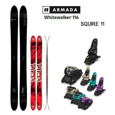 アルマダ スキー板 ホワイトウォーカー 116 ARMADA WHITEWALKER 116+ 25 マーカー SQUIRE 11 + 120mmブレーキ (24-25 2025)日本正規品【L2】【代引不可】
