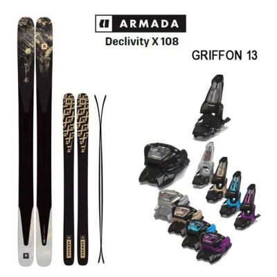 アルマダ スキー板 ディクリビティ X 108 ARMADA DECLIVITY X 108 + 25 マーカー GRIFFON 13 110mmブレーキ (24-25 2025)日本正規品【L2】【代引不可】