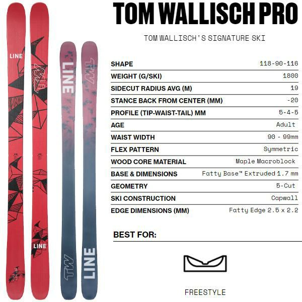 スキー LINE TOM WALLISCH PRO 22.23 MARKER 11 スキー LINE TOM WALLISCH PRO 22.23 MARKER 11 LINE スキー板 TOM