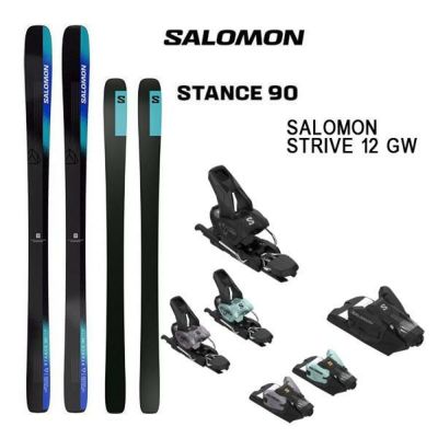 サロモン スキー板  SALOMON STANCE 90 (24-25 2025) + 25 サロモン STRIVE 12 GW 90mmブレーキ【L2】【代引不可】