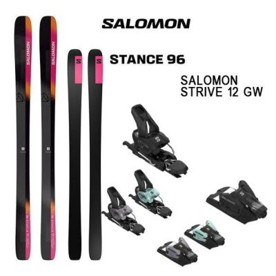 サロモン スキー板  SALOMON STANCE 96 (24-25 2025) + 25 サロモン STRIVE 12 GW 100mmブレーキ【L2】【代引不可】