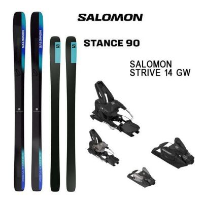 サロモン スキー板  SALOMON STANCE 90 (24-25 2025) + 25 サロモン STRIVE 14 GW 90mmブレーキ【L2】【代引不可】