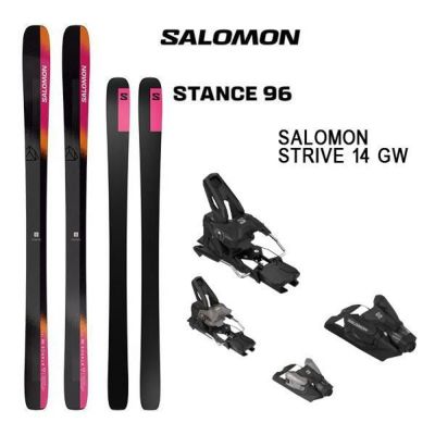 サロモン スキー板  SALOMON STANCE 96 (24-25 2025) + 25 サロモン STRIVE 14 GW 100mmブレーキ【L2】【代引不可】