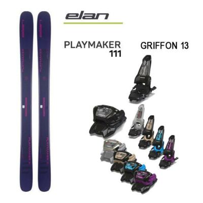 エラン スキー板 (24-25 2025) PLAYMAKER 111  + 25 マーカー GRIFFON 13 110mmブレーキ elan ski  【L2】【代引不可】