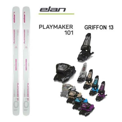 エラン スキー板 (24-25 2025) PLAYMAKER 101  + 25 マーカー GRIFFON 13 100mmブレーキ elan ski  【L2】【代引不可】