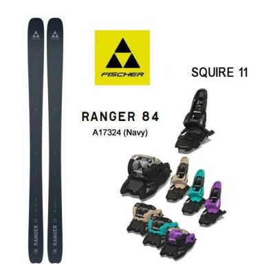 フィッシャー スキー板 (24-25 2025) RANGER 84 ネイビー  + 25 マーカー SQUIRE 11 90mmブレーキ fischer ski  【L2】【代引不可】