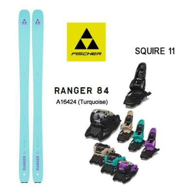 フィッシャー スキー板 (24-25 2025) RANGER 84 ターコイズ  + 25 マーカー SQUIRE 11 90mmブレーキ fischer ski  【L2】【代引不可】