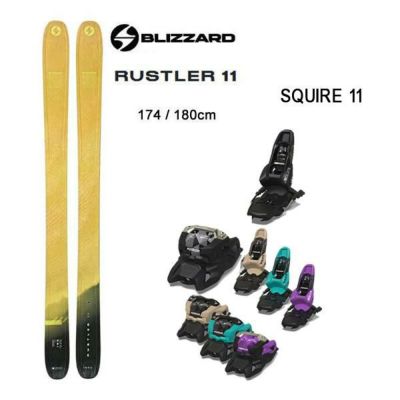 ブリザード スキー板 (24-25 2025) RUSTLER 11 + 25 マーカー SQUIRE 11 + 120mmブレーキ blizzard  ski 【L2】【代引不可】 | スキー通販WEBSPORTSスキー板・ブーツ・ウェアを正規モデルを最速でお届け！