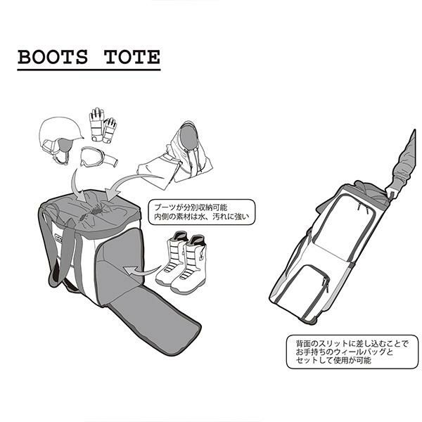ebs エビス スノーボードブーツケース BOOTS TOTE / KUMAFLAGE クマ