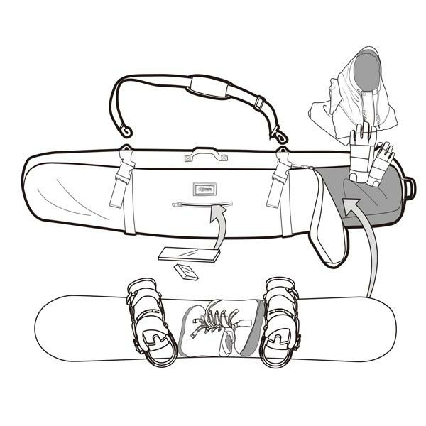 スノーボード ケース ebs BOARD PACK エビス ボードケース【C1