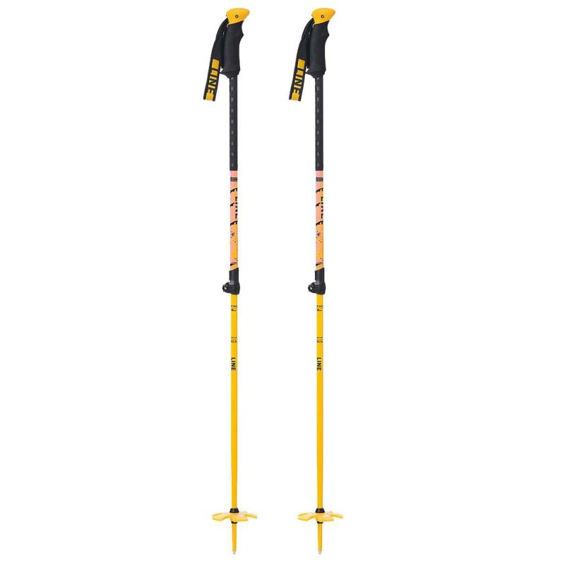 ライン スキーポール 2025 VISION Orange 103～145cm 伸縮式 LN240579001 ビジョン LINE Skis  スキーストック (24-25 2025) 日本正規品