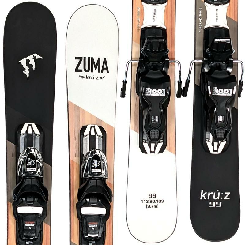 ZUMA ツマ 99cm スキーボード 24-25 KRU:Z Mini 99SW＋ルック XPRESS10 GW 調整式ビンディング搭載  クルーズ99 ファンスキー ショートスキー | スキー通販WEBSPORTSスキー板・ブーツ・ウェアを正規モデルを最速でお届け！