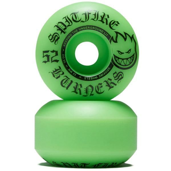SPITFIRE BURNERS 52mm グリーンウィール Spitfire Burners Green 52mm 99a Skateboard Wheels | Zumiez