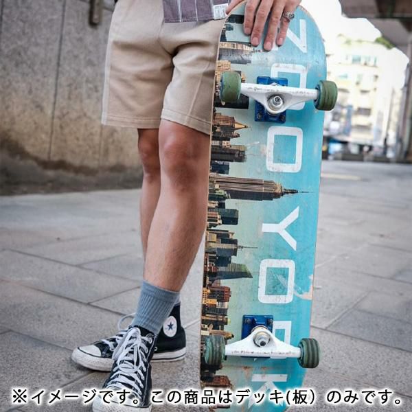 スケボー デッキ zooyork デッキ 単品 BIG CITY FLARE 8.0 x 32インチ