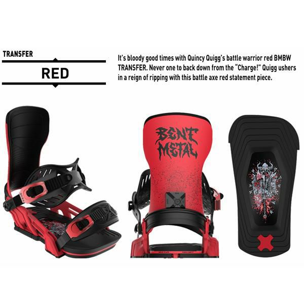 スノーボードビンディング　BENTL ベントメタル ビンディング BENTMETAL TRANSFER RED 日本正規品 (25-26